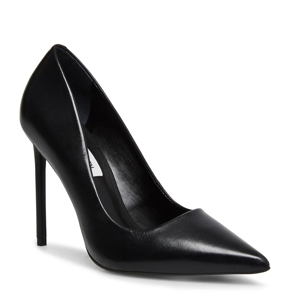 Steve Madden Size 8 Vala Black Leather